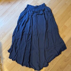 LA MIEL Navy A-Line Skirt